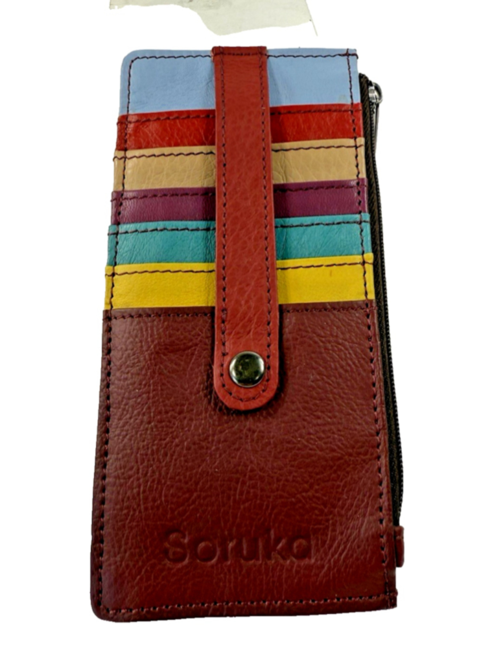 Soruka Gigi multi-colored leather cardholder wallet